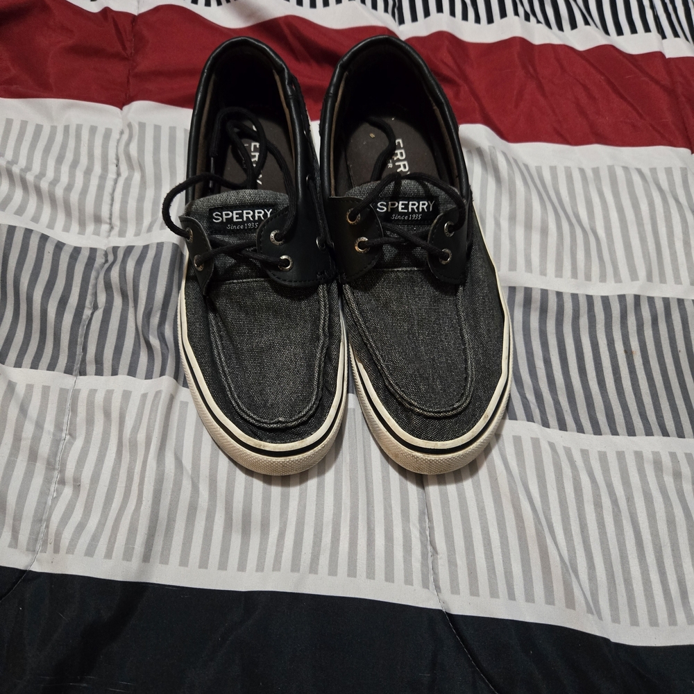 Sperry Men's Black Canvas Shoes